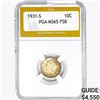 1931-S Mercury Silver Dime PGA MS65 FSB