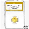 2002-W US 1/10oz. Gold $5 Eagle PGA PR70 DCAM