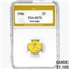 1986 US 1/10oz. Gold $5 Eagle PGA MS70