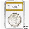 Image 1 : 1883 Morgan Silver Dollar PGA MS65