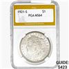 1921-S Morgan Silver Dollar PGA MS64