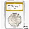 Image 1 : 1882-O/S Morgan Silver Dollar PGA MS62 VAM-4