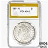1891-O Morgan Silver Dollar PGA MS62