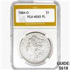 Image 1 : 1884-O Morgan Silver Dollar PGA MS65 PL