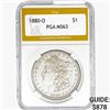 1880-O Morgan Silver Dollar PGA MS63