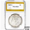 1889-S Morgan Silver Dollar PGA MS63