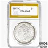 1887-O Morgan Silver Dollar PGA MS63