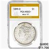 Image 1 : 1899-O Morgan Silver Dollar PGA MS62+ Micro "O"