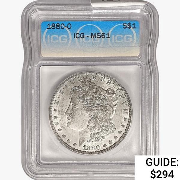 1880-O Morgan Silver Dollar ICG MS61