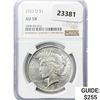 1923-D Silver Peace Dollar NGC AU58