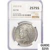 1923-D Silver Peace Dollar NGC AU58