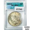1923-D Silver Peace Dollar ICG MS63