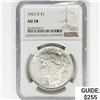 Image 1 : 1923-D Silver Peace Dollar NGC AU58