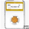 1893 Indian Head Cent PGA MS65+ RD