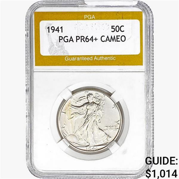 1941 Walking Liberty Half Dollar PGA PR64+ Cameo