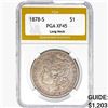 1878-S Morgan Silver Dollar PGA XF45 Long Nock