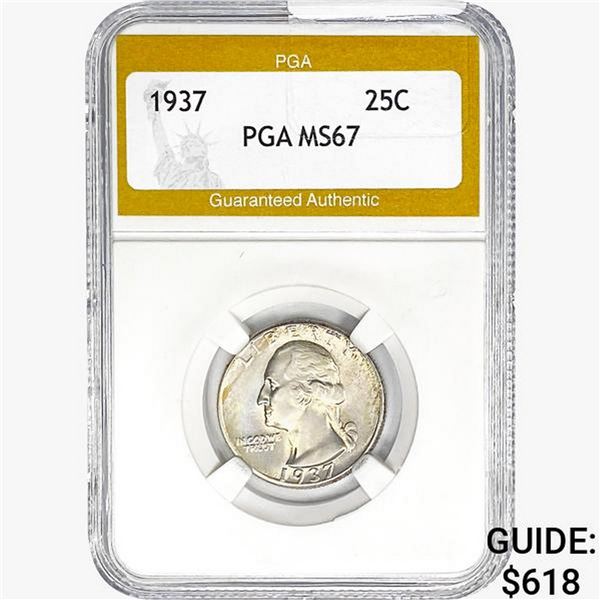 1937 Washington Silver Quarter PGA MS67