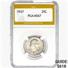 1937 Washington Silver Quarter PGA MS67
