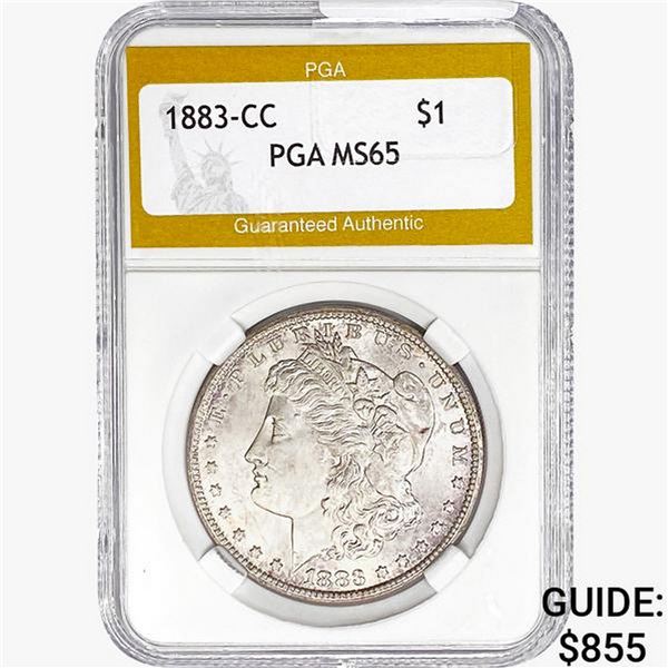 1883-CC Morgan Silver Dollar PGA MS65