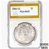 1883-CC Morgan Silver Dollar PGA MS65