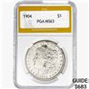 Image 1 : 1904 Morgan Silver Dollar PGA MS63