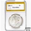 1881-S Morgan Silver Dollar PGA MS66+