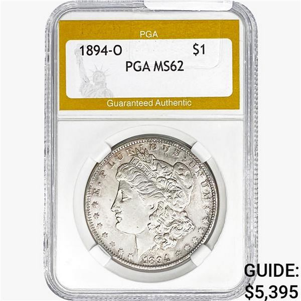 1894-O Morgan Silver Dollar PGA MS62