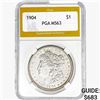 Image 1 : 1904 Morgan Silver Dollar PGA MS63