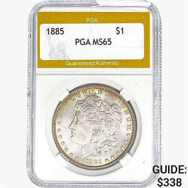 1885 Morgan Silver Dollar PGA MS65