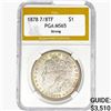 1878 7/8TF Morgan Silver Dollar PGA MS65 Strong