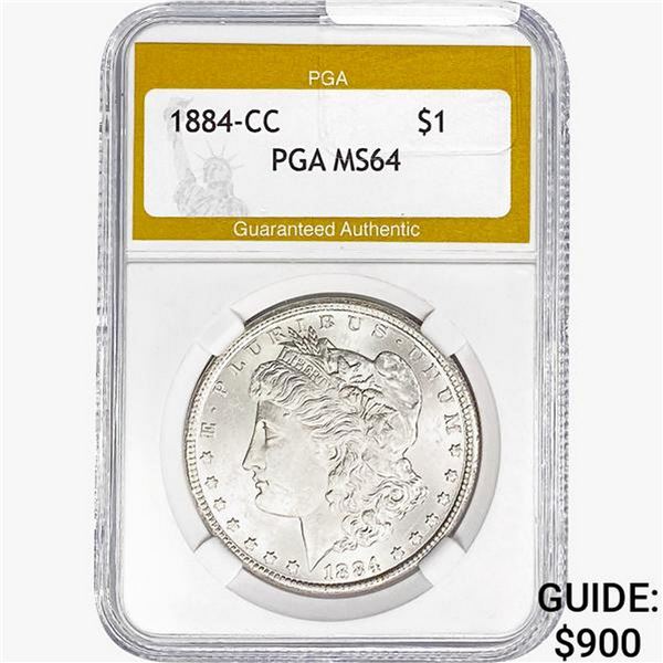 1884-CC Morgan Silver Dollar PGA MS64