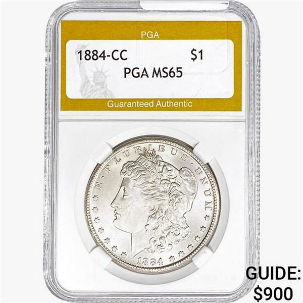 1884-CC Morgan Silver Dollar PGA MS65