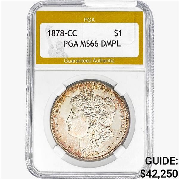 1878-CC Morgan Silver Dollar PGA MS66 DMPL