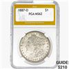 1887-O Morgan Silver Dollar PGA MS62