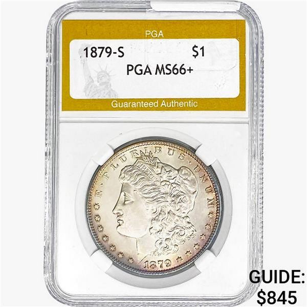 1879-S Morgan Silver Dollar PGA MS66+