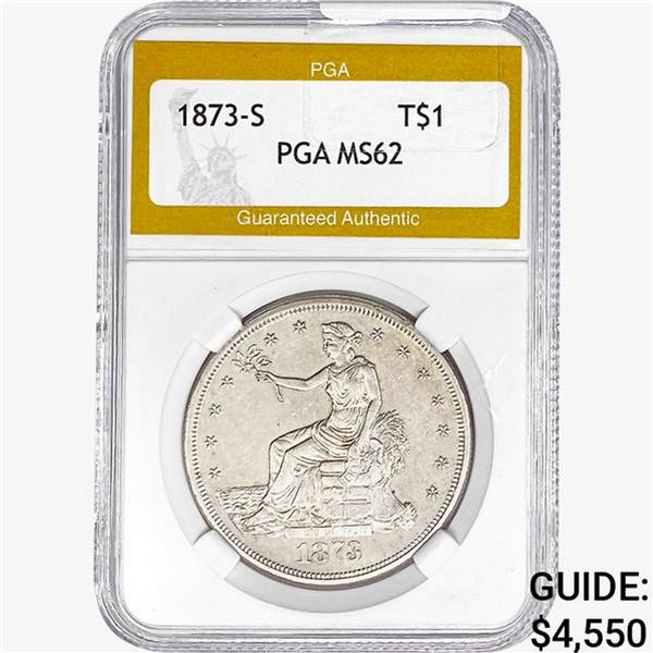1873-S Silver Trade Dollar PGA MS62