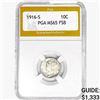 1916-S Mercury Silver Dime PGA MS65 FSB