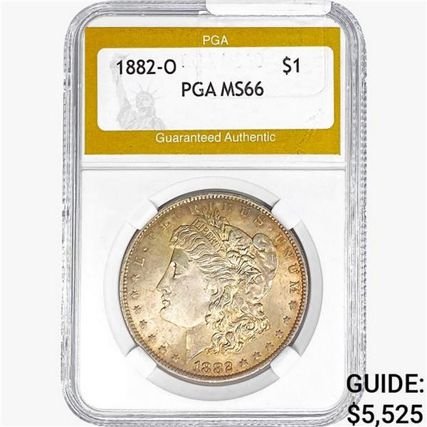 1882-O Morgan Silver Dollar PGA MS66