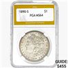 1890-S Morgan Silver Dollar PGA MS64