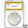 1887 Morgan Silver Dollar PGA MS65