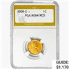 1909-S Wheat Cent PGA MS64 RED