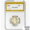 1934 Washington Silver Quarter PGA MS67