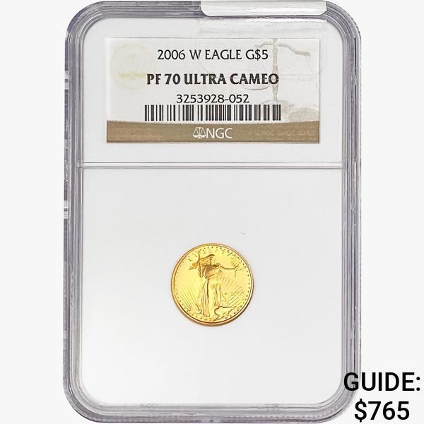 2006-W $5 1/10oz AGE NGC PF70 ULTRA CAMEO