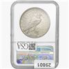 Image 2 : 1921 Silver Peace Dollar NGC Genuine  High Relief