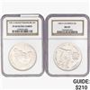 Image 1 : [2] 1983 & 1991 S$1 Olympic/Rushmore  NGC MS/PF69
