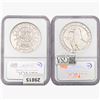 Image 2 : [2] 1983 & 1991 S$1 Olympic/Rushmore  NGC MS/PF69