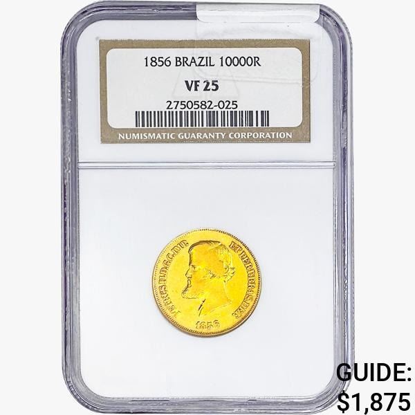 1856 0.316oz 10000R Brazil NGC VF25