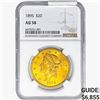 1895 $20 Gold Double Eagle NGC AU58
