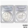 [2] 1995-P & 2001-P S$1 Paralympic/Capitol PCGS PR68/69 DCAM