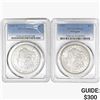 [2] 1882-S & 1921 Morgan Silver Dollar PCGS MS63